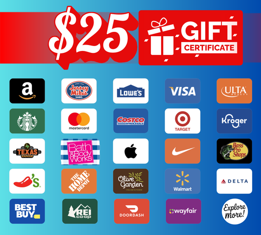 $25 Online E-Gift Card